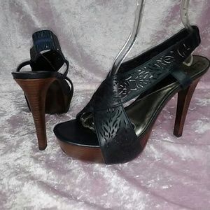 Diane von Furstenburg DVF Leather Heels sz 10.5